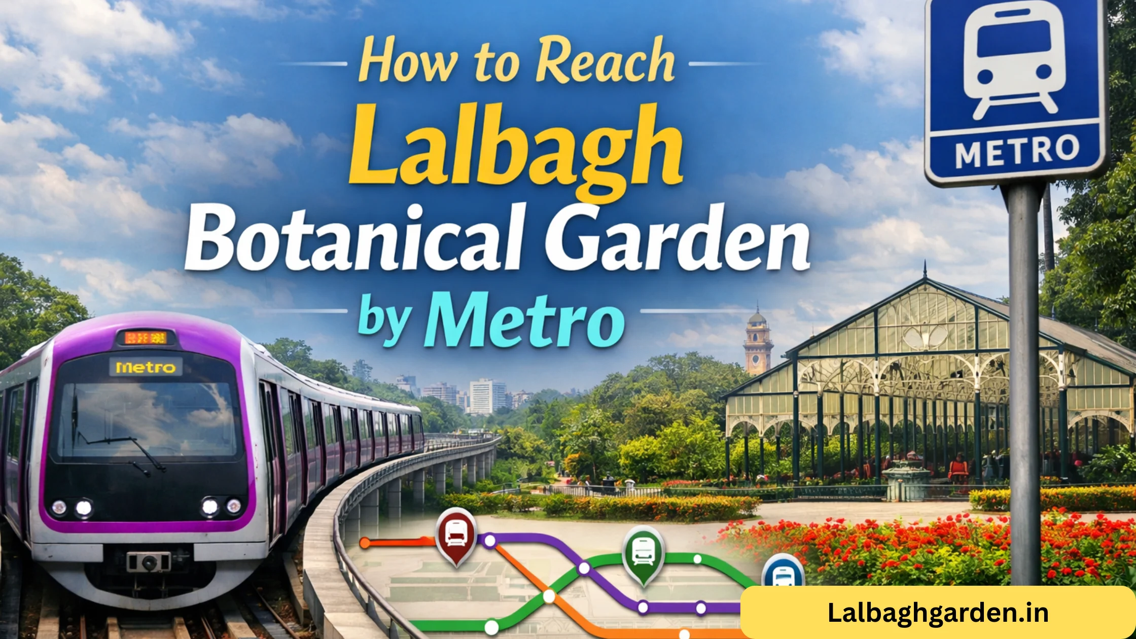 how to reach lalbagh botanical garden by metro