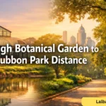 lalbagh botanical garden to cubbon park distance