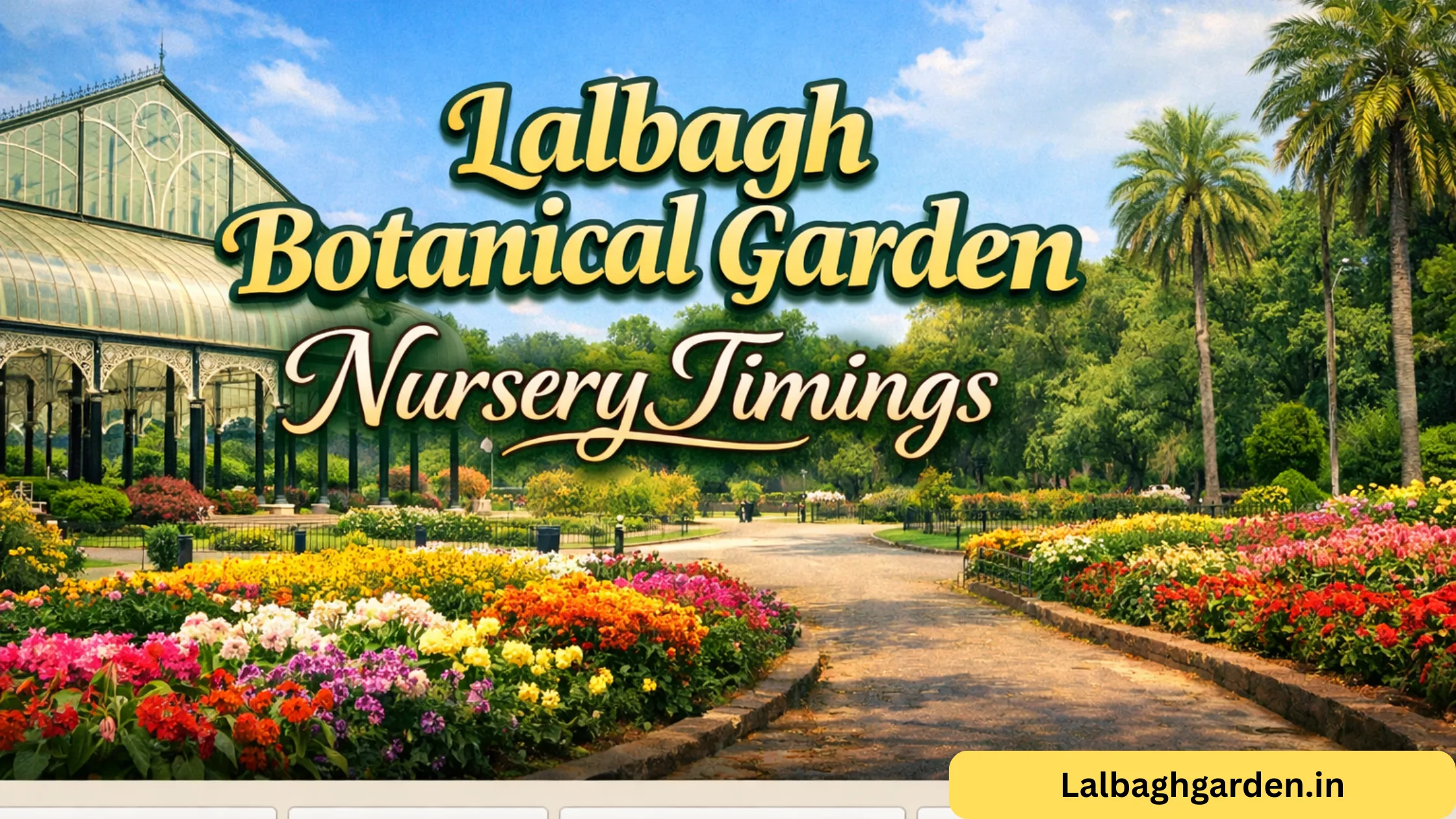 lalbagh botanical garden nursery timings