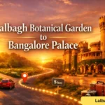 lalbagh botanical garden to bangalore palace