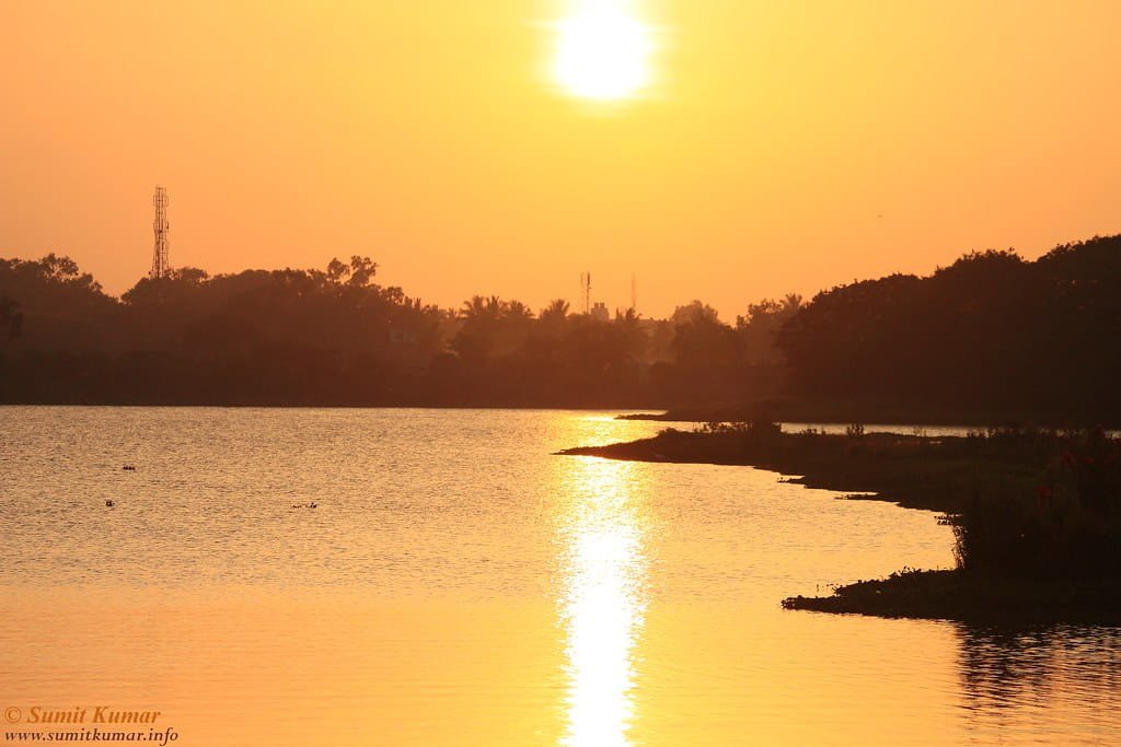 Hebbal Lake sunset