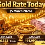 Gold Rate Today 5 March 2026